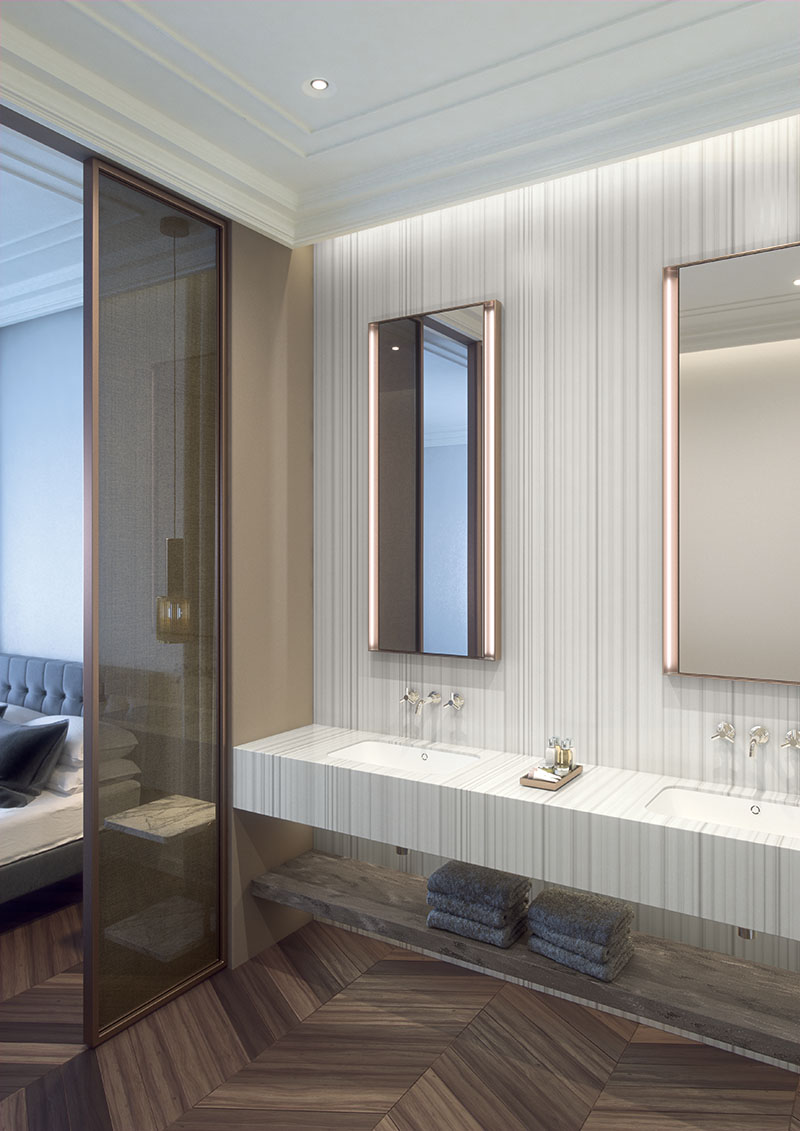 Corian Silver Linear