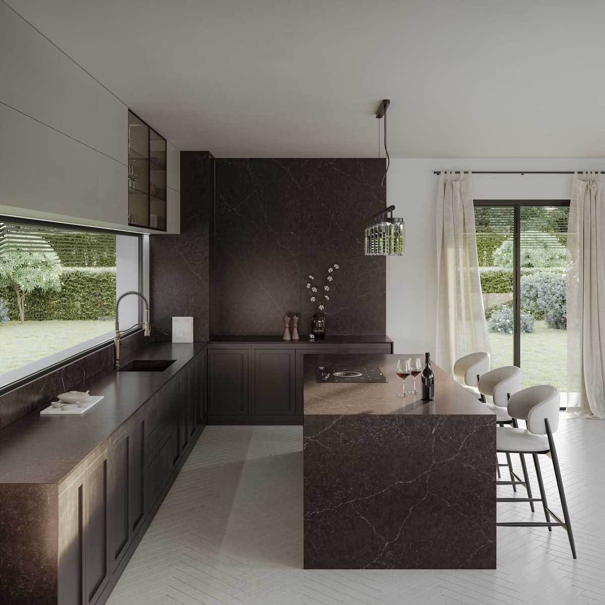 Silestone Château Brown