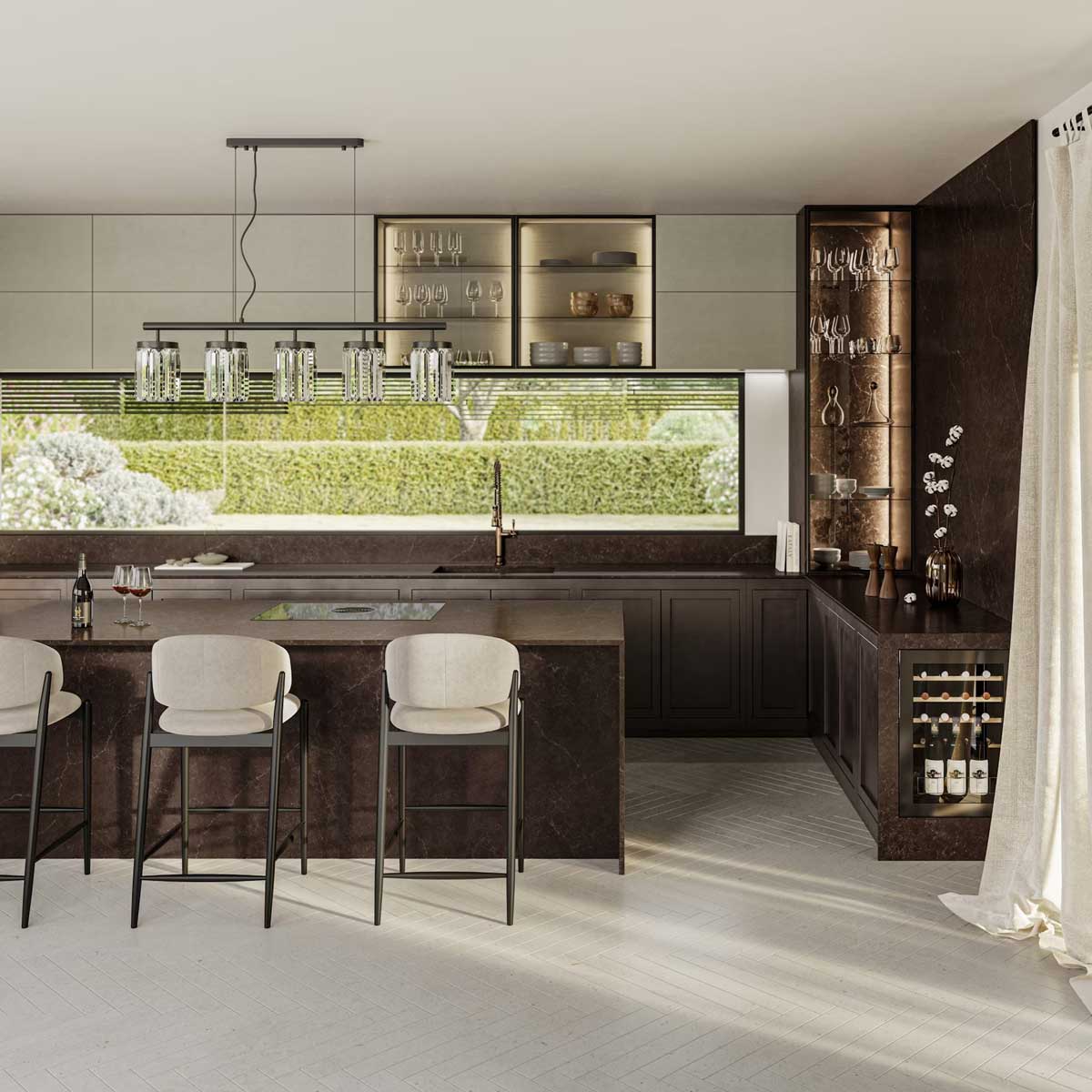 Silestone Château Brown