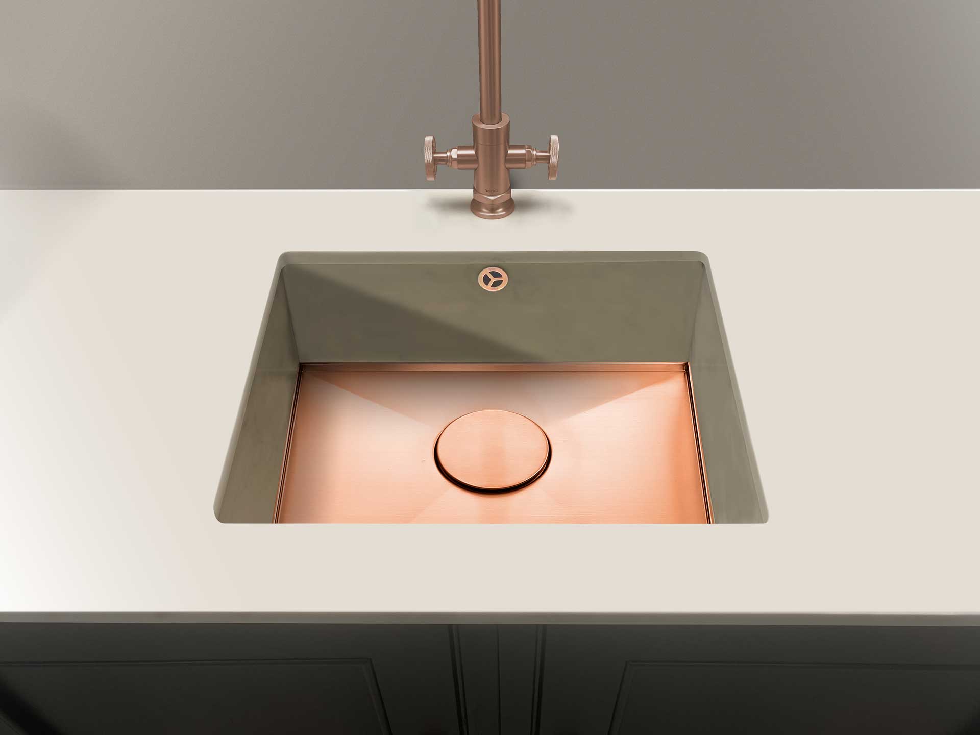 1810 Axixuno 450U QG Integrated Sink Quartz & Granite