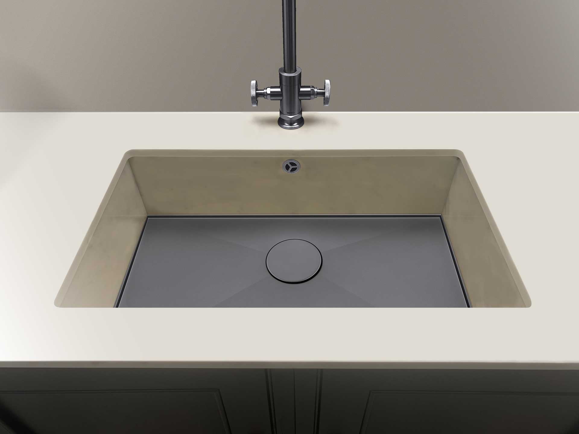 1810 Axixuno 700U SOS Integrated Sink Solid Surface