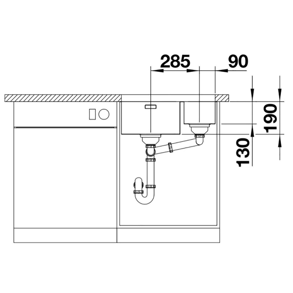 Blanco Andano 340/180-U 1.5 Undermount Stainless Steel Kitchen Sink