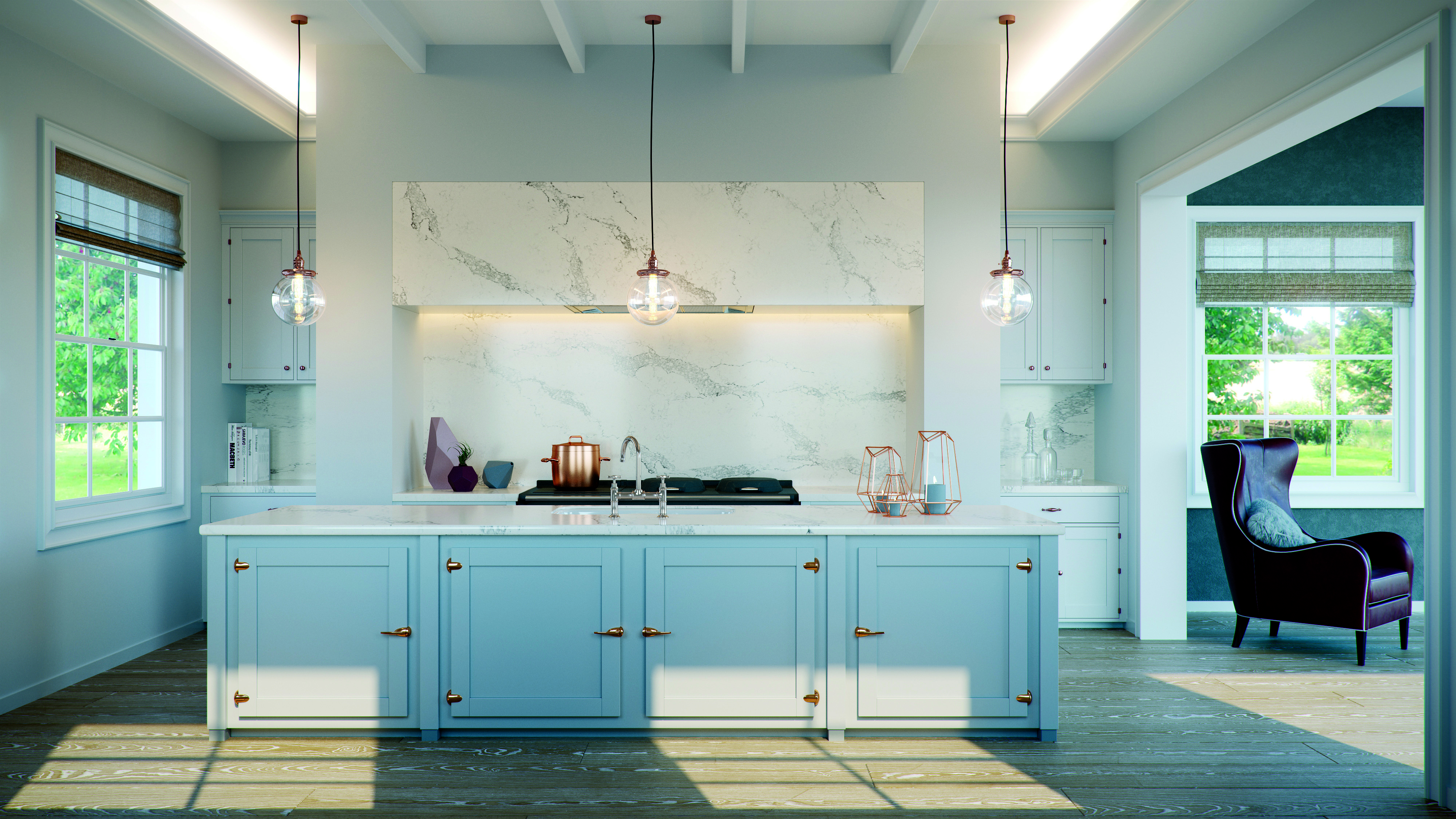 Caesarstone 5031_Statuario_Maxima_Render_Transitional